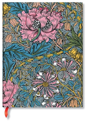 Morris Pink Honeysuckle Ultra Lined Hardcover Journal, 144pg, 120gsm by Paperblanks (William Morris) by Paperblanks