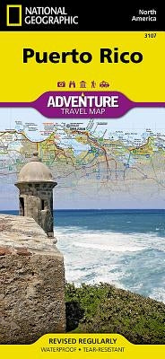 Puerto Rico Map by National Geographic Maps