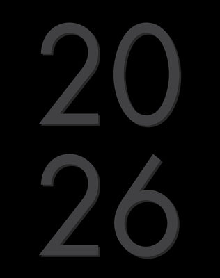 Basic Black 2026 7.5 X 9.5 Booklet Monthly Planner by Willow Creek Press