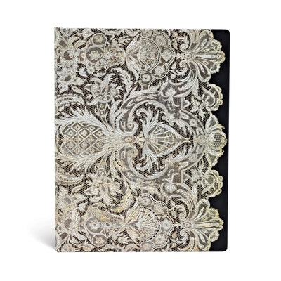 Paperblanks Ivory Veil Lace Allure Ultra Address Book Elastic Band Closure 144 Pg 120 GSM by Paperblanks