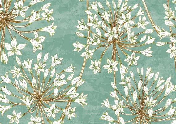 Allium Blossoms Note Cards (14 Cards, 15 Self-Sealing Envelopes) by