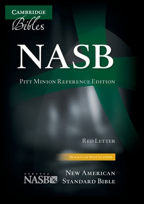 NASB Pitt Minion Reference Bible, Black Calfsplit Leather, Red Letter Text by