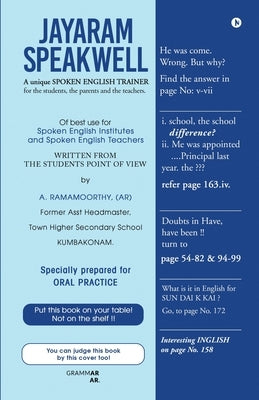 Jayaram Speakwell: A Unique Spoken English Trainer by A. Ramamoorthy Aka Ar