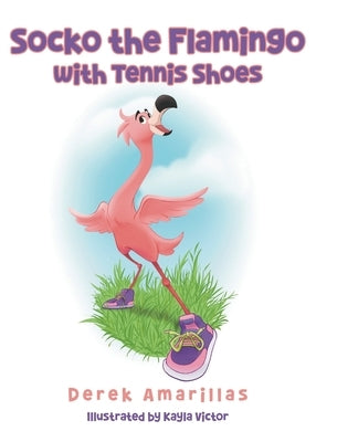 Socko the Flamingo with Tennis Shoes by Amarillas, Derek