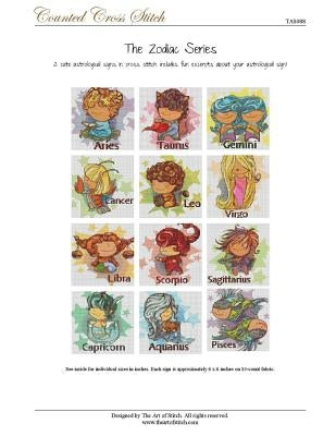 The Zodiac Series Cross Stitch Book by Mills, Lauren