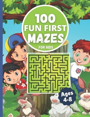 100 Fun First mazes for kids: Maze Activity book for children Fun Challenging Mazes to Exercise your Brain with games and problem-solving workbook f by House, Big Bull Publishing