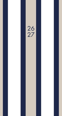 Pinstripe 2-Year 2026-27 3.5 X 6.5 Monthly Pocket Planner by Willow Creek Press