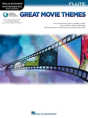 Great Movie Themes for Flute Instrumental Play-Along - Book/Online Audio by Hal Leonard Corp