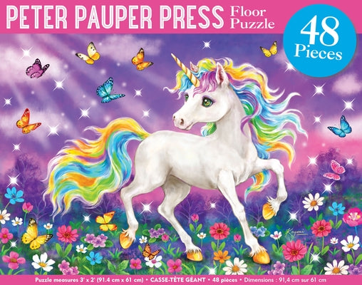 Unicorn World Kids' Floor Puzzle (48 Pieces) (36 Inches Wide X 24 Inches High) by