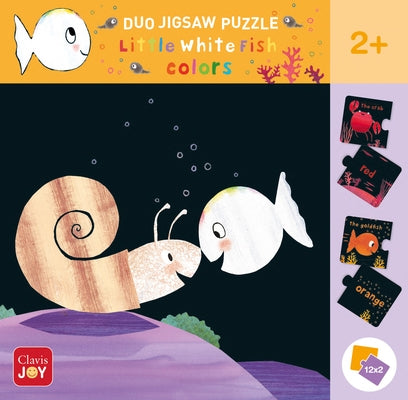 Duo Jigsaw Puzzle Little White Fish. Colors by
