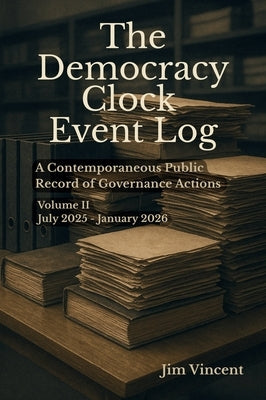 The Democracy Clock Event Log: A Contemporaneous Public Record of Governance Actions, Volume II, July 2025-January 2026 by Vincent, Jim