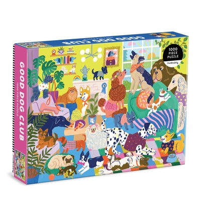 Good Dog Club 1000 Piece Family Puzzle by Mudpuppy
