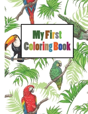 My First Coloring Book: Paint by Sticker Kids Zoo Animals by Production, Butterfly