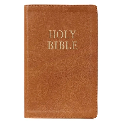 KJV Giant Print Bible Two-Tone Butterscotch Full Grain Leather by