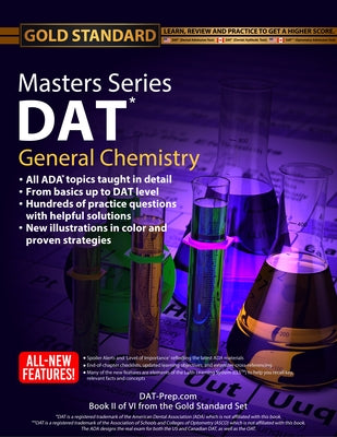 DAT Masters Series General Chemistry: Review, Preparation and Practice for the Dental Admission Test by Gold Standard DAT by Ferdinand, Brett