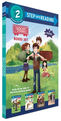 Boxcar Children Step Into Reading Boxed Set #1: Meet the Boxcar Children; Surprise Island Adventure; Secret of the Yellow House;and Mystery at the Old by Warner, Gertrude Chandler