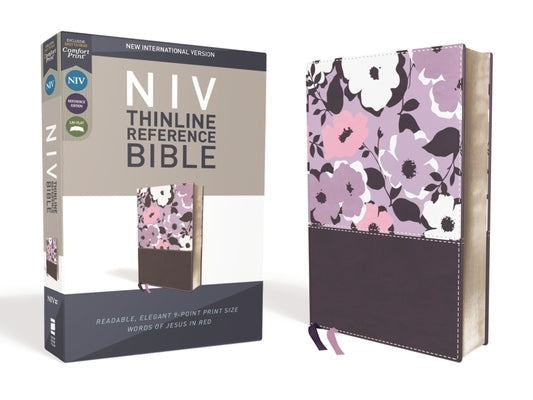 NIV, Thinline Reference Bible, Imitation Leather, Purple, Red Letter Edition, Comfort Print by Zondervan