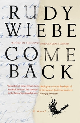 Come Back by Wiebe, Rudy