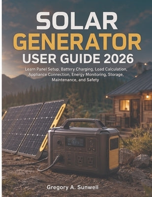 Solar Generator User Guide 2026: Learn Panel Setup, Battery Charging, Load Calculation, Appliance Connection, Energy Monitoring, Storage, Maintenance, by Sunwell, Gregory A.