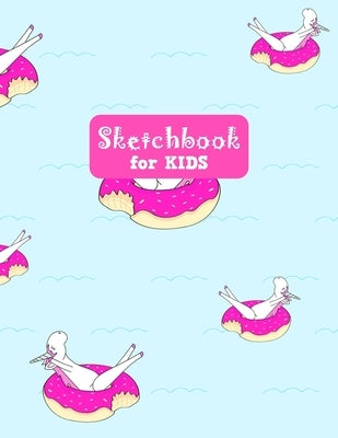 Sketchbook for Kids: Cute Unicorn Large Sketch Book for Sketching, Drawing, Creative Doodling Notepad and Activity Book - Birthday and Chri by Design Press, Lilly