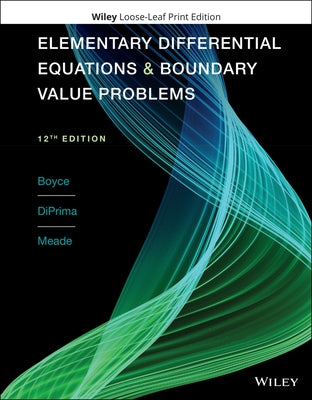 Elementary Differential Equations and Boundary Value Problems by Boyce, William E.