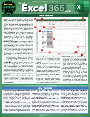 Microsoft Excel 365 - 2019: A Quickstudy Laminated Sotware Reference Guide by Frye, Curtis