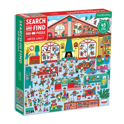 Winter Chalet 500 PC Search & Find Puzzle by Dall'ava, Caroline