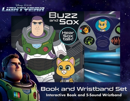 Disney Pixar Lightyear: Buzz and Sox Book and 5-Sound Wristband Set: Interactive Book and 5-Sound Wristband by