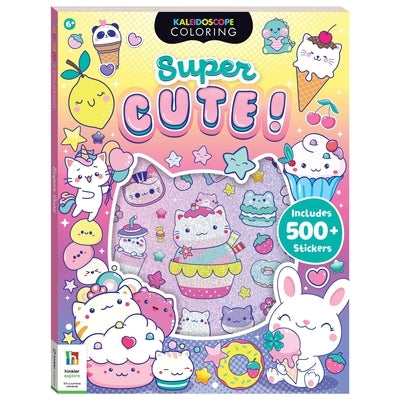 Kaleidoscope Super Cute Sticker Coloring Book by Hinkler