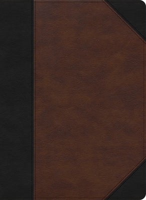 CSB Verse-By-Verse Reference Bible, Black/Brown Leathertouch by Csb Bibles by Holman