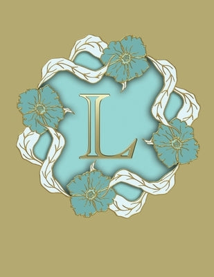 L: 100 Pages 8.5 X 11 Monogram Notebook College Ruled Line Paper by Rwg