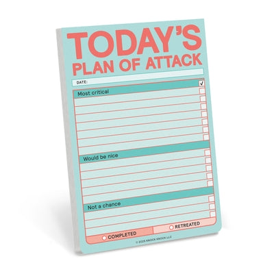 Today's Plan of Attack Great Big Sticky Note (Pastel Version) by Knock Knock