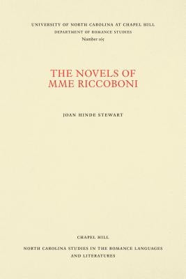 The Novels of Mme Riccoboni by Stewart, Joan Hinde
