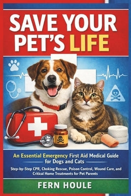 Save Your Pet's Life: An Essential Emergency First Aid Medical for Dogs and Cats-Step-by-Step CPR, Choking Rescue, Poisoning Control, Wound Care, and by Houle, Fern