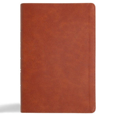 CSB Giant Print Reference Bible, Digital Study Edition, Burnt Sienna Leathertouch, Indexed by Csb Bibles by Holman