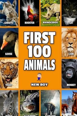 First 100 Animals: Full Color Animals Book by Boy, New