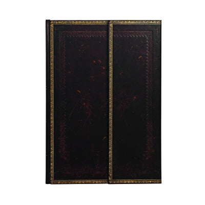 Black Moroccan Grande Unlined Hardcover Journal, 128pg, 120gsm by Paperblanks (Old Leather Collection) by Paperblanks
