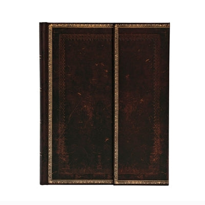 Black Moroccan Ultra Unlined Hardcover Journal, 144pg, 120gsm by Paperblanks (Old Leather Collection) by Paperblanks