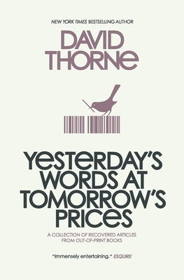 Yesterday's Words at Tomorrow's Prices by Thorne, David