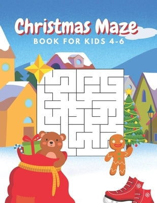 Christmas Maze Book For Kids 4-6: Workbook mazes: A Fun Magical Christmas Maze Activity Book for Kids by Publisher, Happy Lion