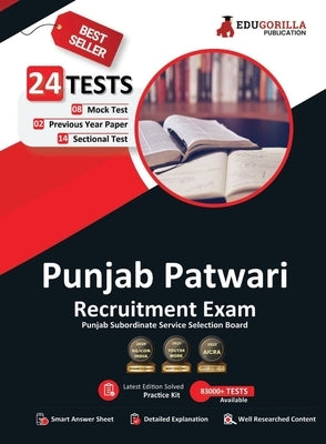 Punjab Patwari Recruitment Exam 2023 - 8 Mock Tests, 14 Sectional Tests and 2 Previous Year Papers (1400 Solved Questions) with Free Access To Online by Edugorilla Prep Experts