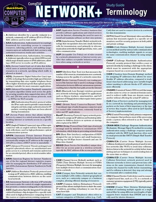 Comptia(r) Network+ Terminology: A Quickstudy Laminated Reference Guide by Antoniou, George