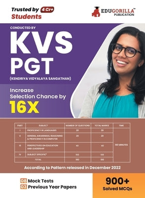 KVS PGT Book 2023: Post Graduate Teacher (English Edition) - 8 Mock Tests and 3 Previous Year Papers (1000 Solved Questions) with Free Ac by Edugorilla Prep Experts