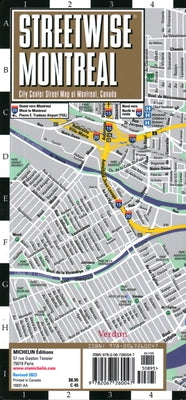 Streetwise Montreal Map: Laminated City Center Street Map of Montreal, Canada by Michelin