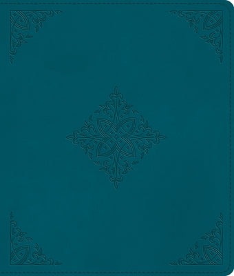 ESV Journaling Bible (Trutone, Deep Teal, Fleur-De-Lis Design) by