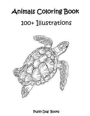Animals Coloring Book (100+ Illustrations) by Books, Puffy Dog