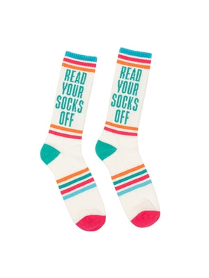Read Your Socks Off Gym Socks - Small by Out of Print