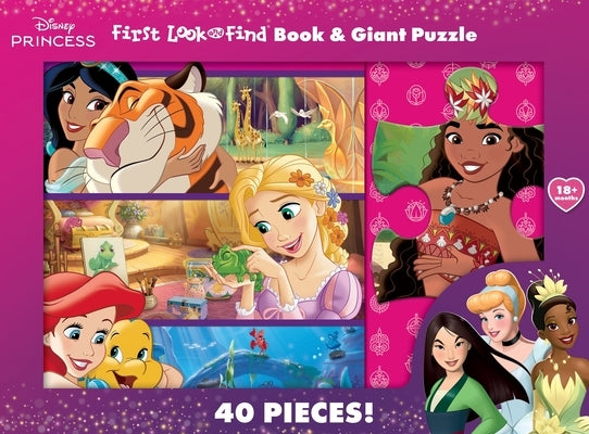 Disney Princess: First Look and Find Book & Giant Puzzle Set by Pi Kids