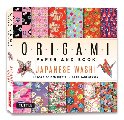Japanese Washi Origami Paper and Book: 20 Easy Models with 96 High Quality Folding Sheets (Double-Sided) by Tuttle Studio