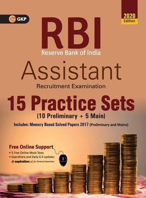 RBI (Reserve Bank of India) 2020 Assistant 15 Practice Sets by Gkp